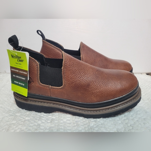 Nwob Western Chief Leather Loafers 12 Wide - Picture 1 of 5